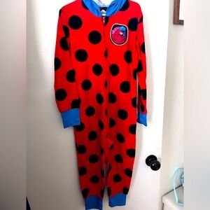 Miraculous Ladybug jump onesie pajamas 6-6x girls